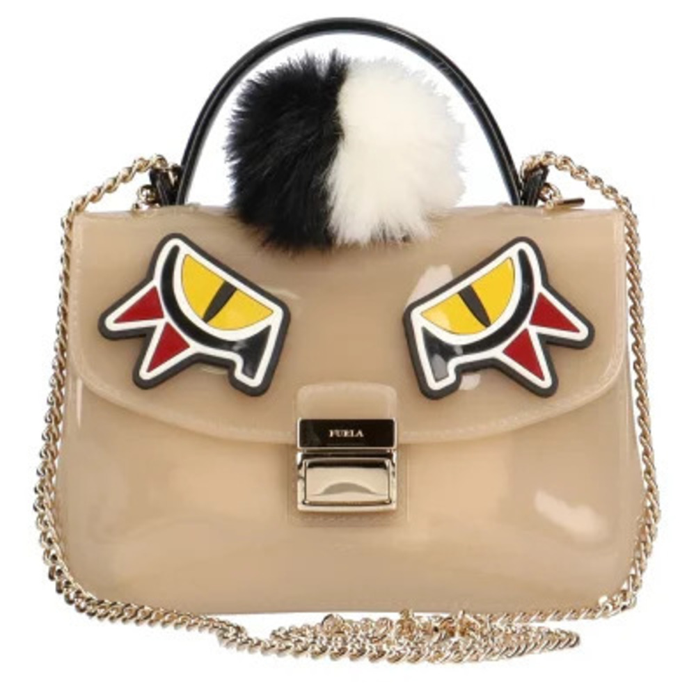Furla Candy Shoulder Bag Beige